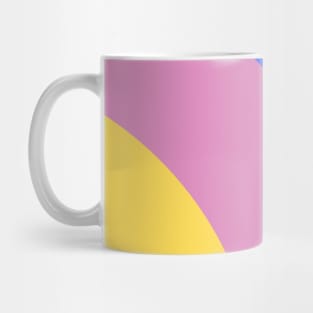 Boho positive vibe rainbow pattern Mug